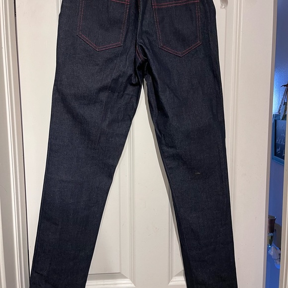 RARE Stop Staring! Famously vintage inspired high waisted Jeans cherry detail - Picture 4 of 6